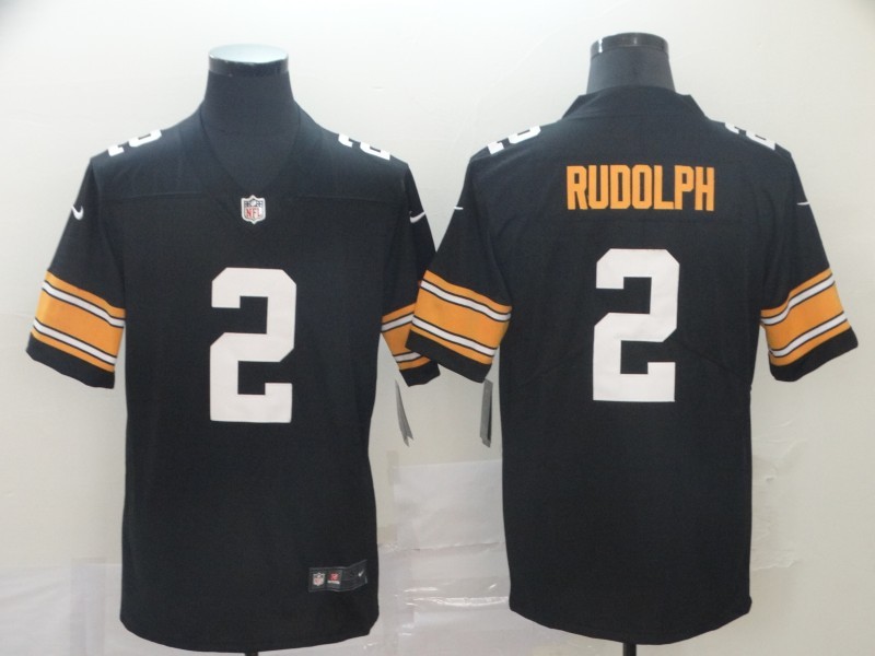 Men's Pittsburgh Steelers Mason Rudolph #2 Black Jersey